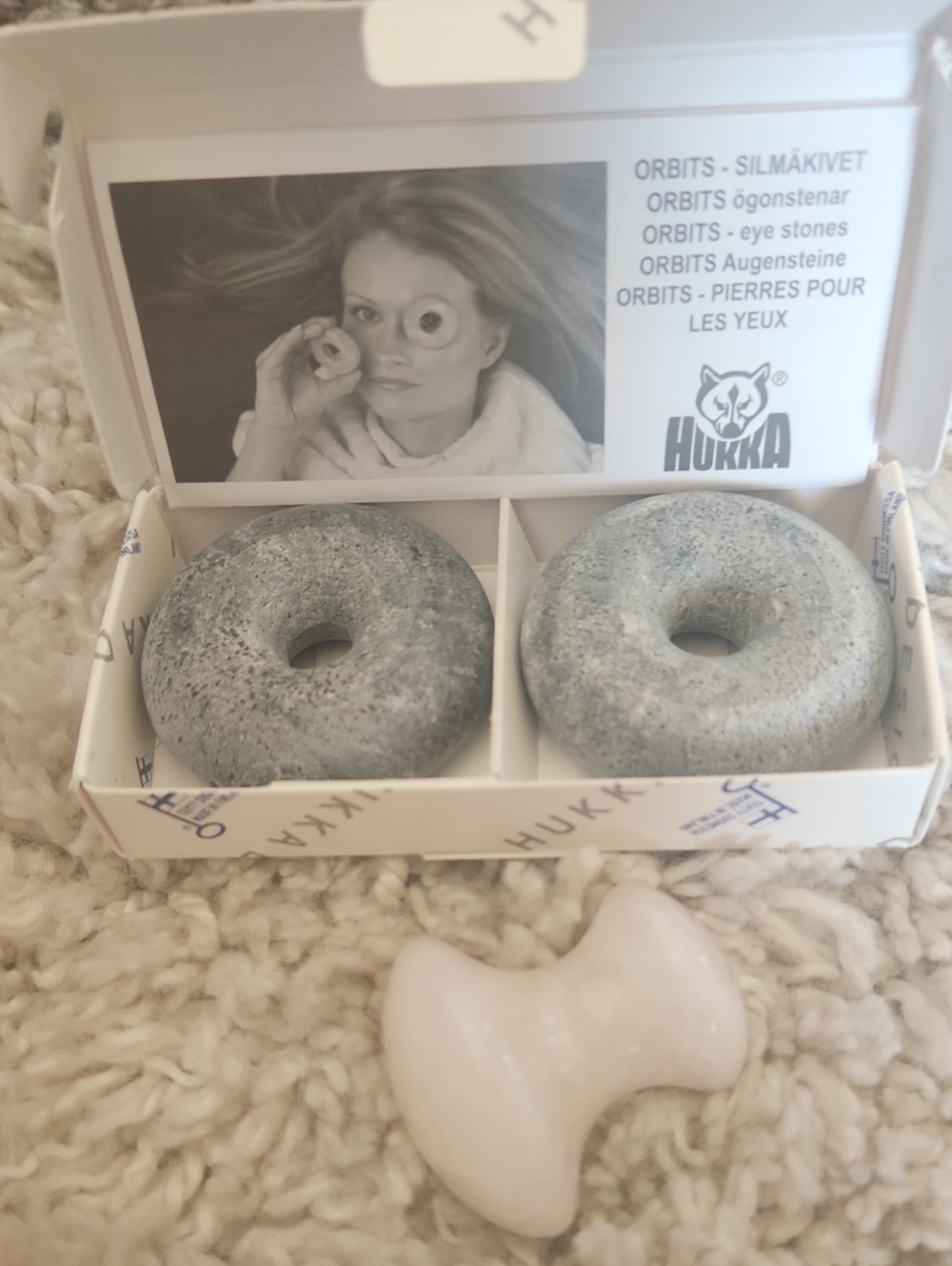 Orbits Eye Stones & Rose Quartz massager natural Relaxation